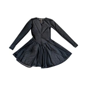 Sheer Black Mesh Garter Dress| Sexy Gothic Couture (Discontinued)|Babydoll Dress